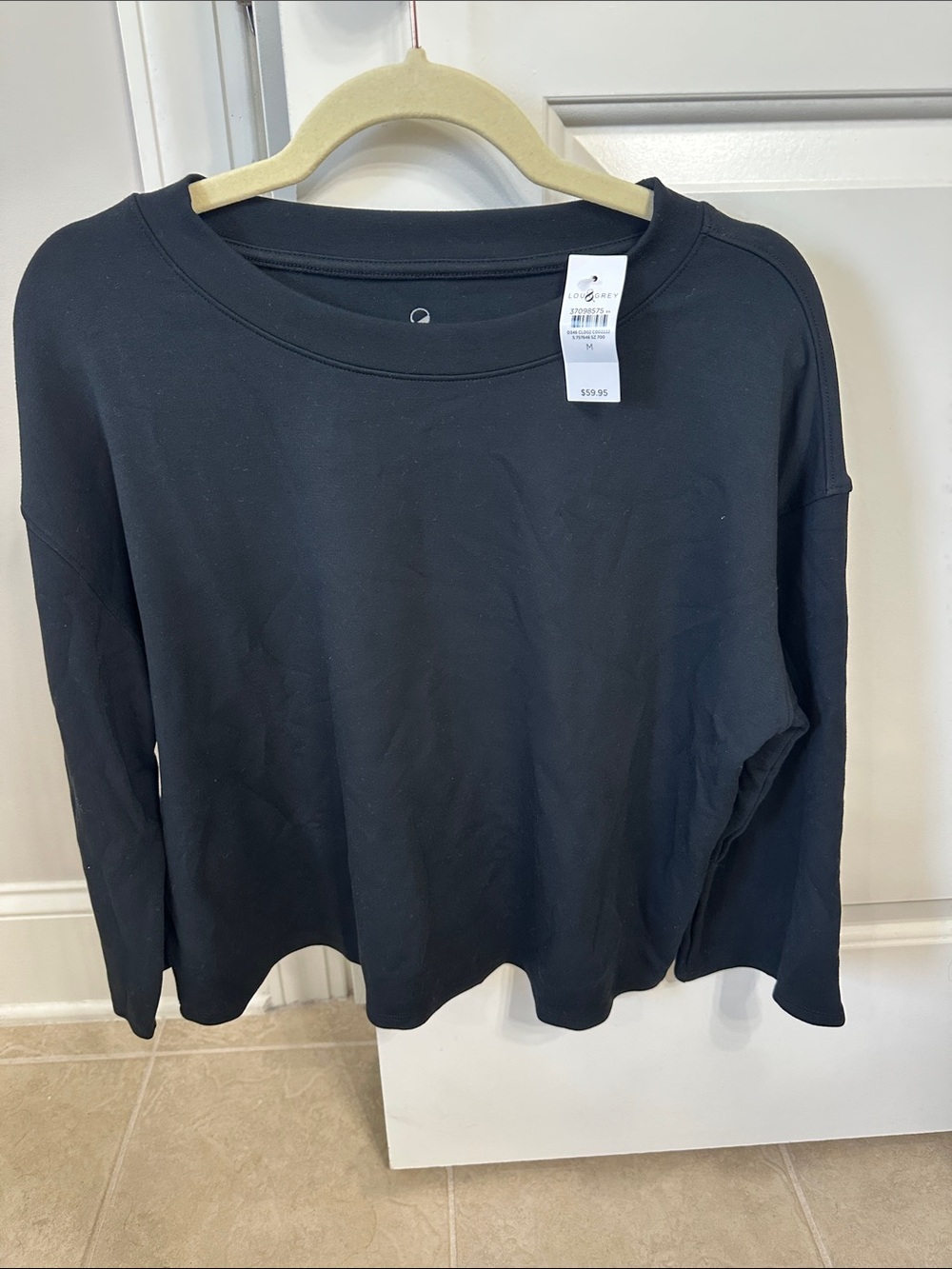 Loft Lou & Grey Black Long Sleeve Crewneck Sweatshirt